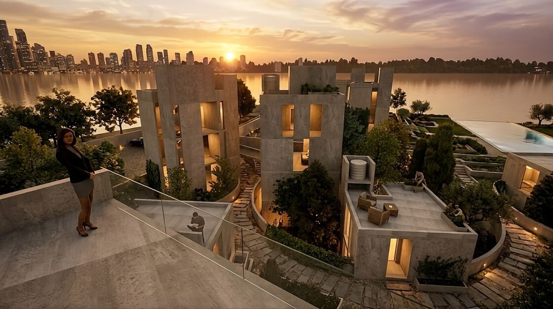 Complejo de Dúplex con Patios Ingleses